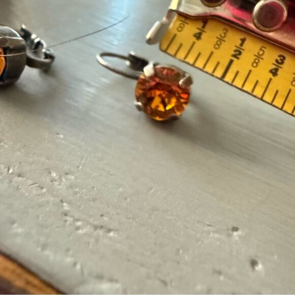 Sabika LIKE Silver Tone Dangle Earrings - Picture 3 of 5